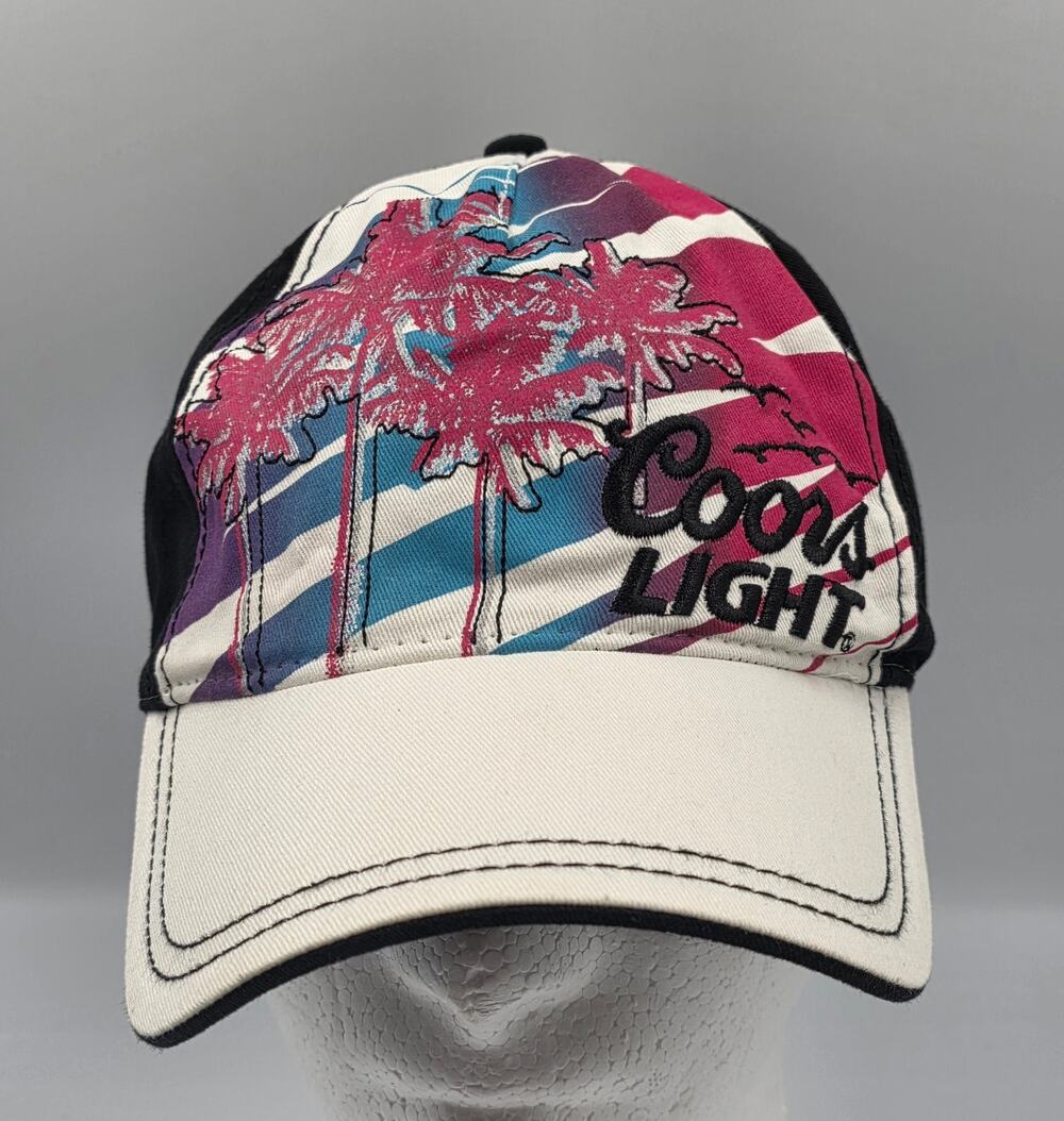 Coors Light Beach Party Trucker Hat Embroidered Logo NWT